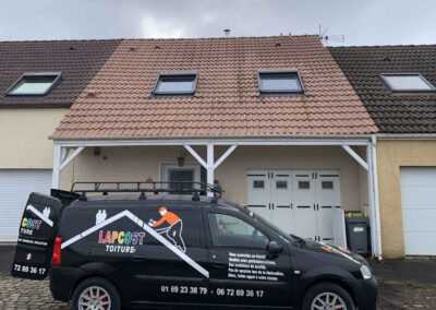 Après traitement hydrofuge de la toiture